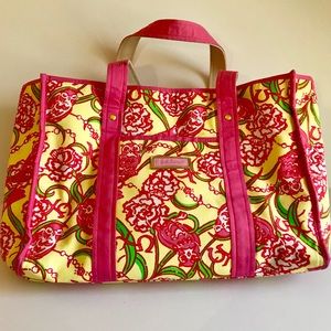 Lilly Pulitzer Chi Omega print tote